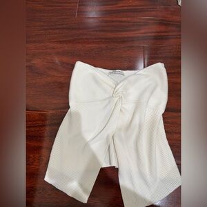 Abercrombie & Fitch Ivory Ribbed Top size small